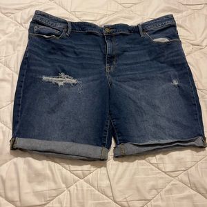 Bermuda Jean Shorts Size 22W